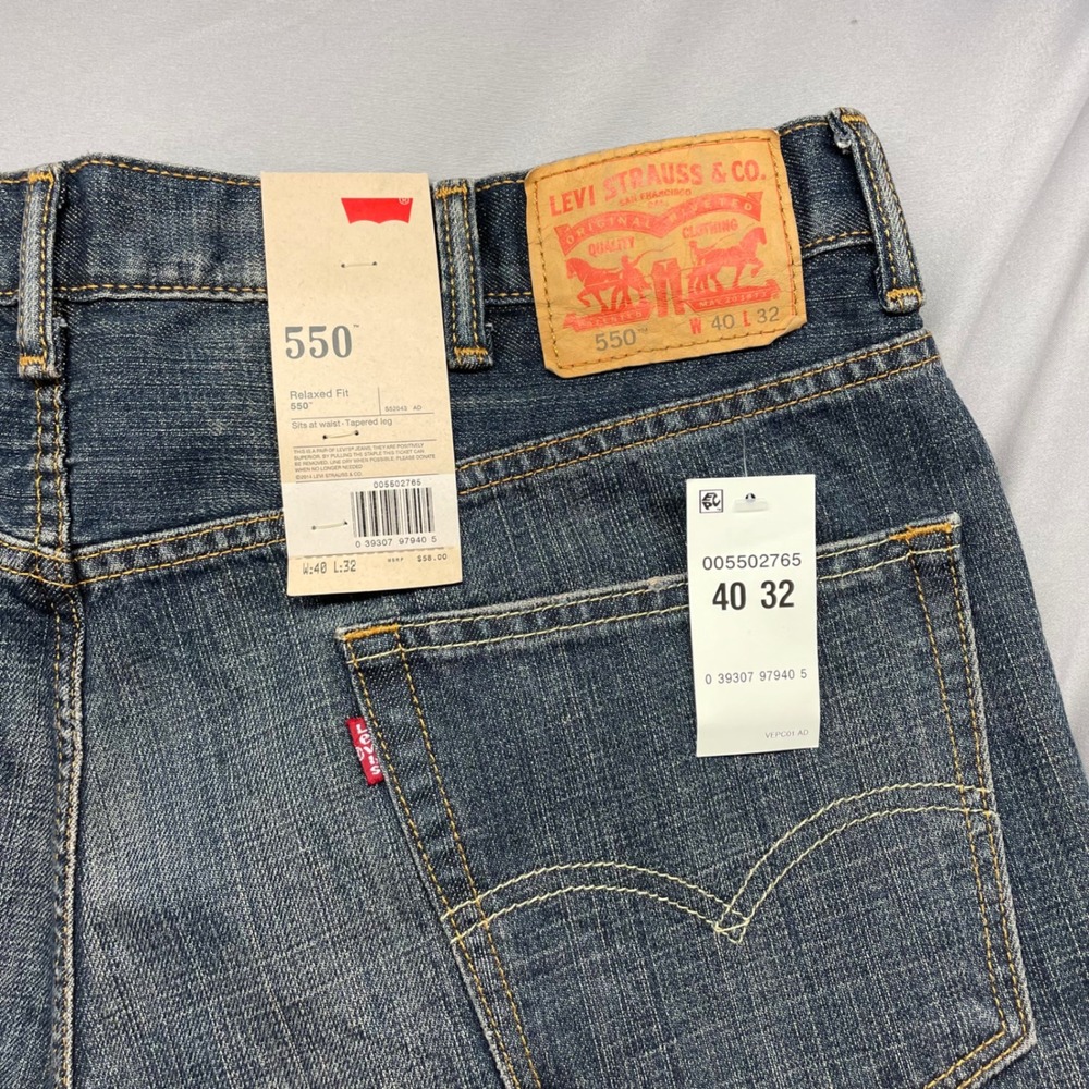 Levi's 550 Relaxed Fit Blue Denim Jeans